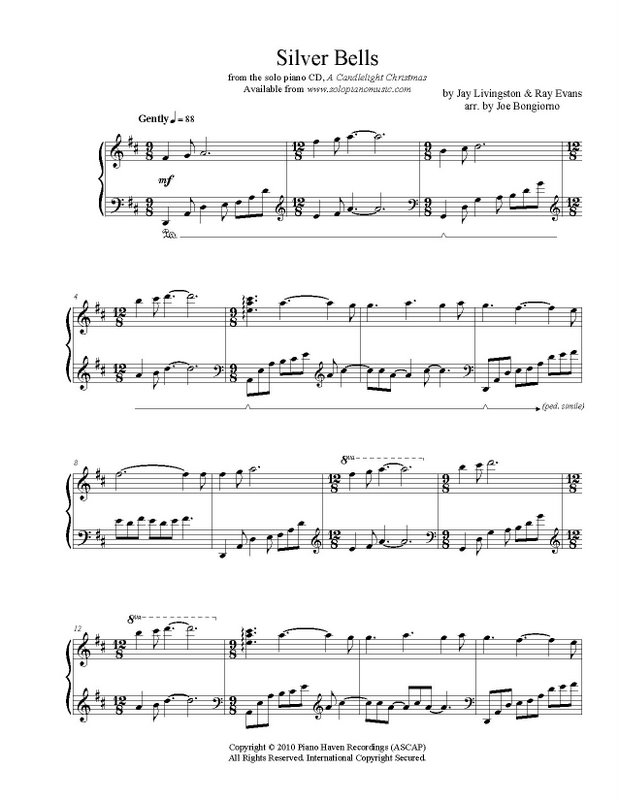 Silver Bells - sheet music PDF - Joe Bongiorno - Shigeru Kawai